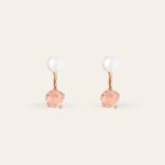 ANKA JEWELRY GODDESS TEARS BISER & RUŽIČASTI QUARTZ NAUŠNICE