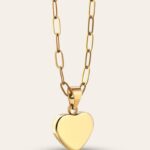 LYKKE LOVE NOTE MINI MEDALJON OGRLICA - GOLD