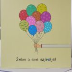 K KARIKATURE, BALONI, ČESTITKA