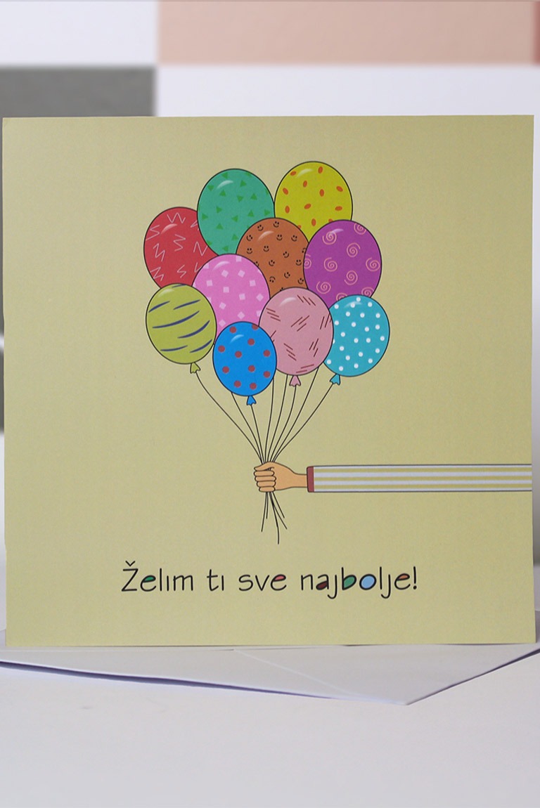 K KARIKATURE, BALONI, ČESTITKA K KARIKATURE, BALONI, ČESTITKA